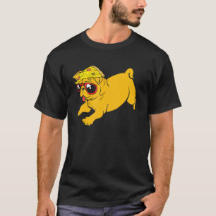 Pug Dog Puppy Slice Of Pizza Pet Box T-Shirt