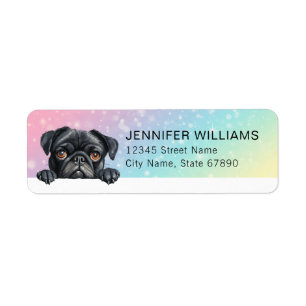 Pug Dog Return Address Labels