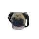 Pug dog Rickshaw Mini messenger bag (Back)