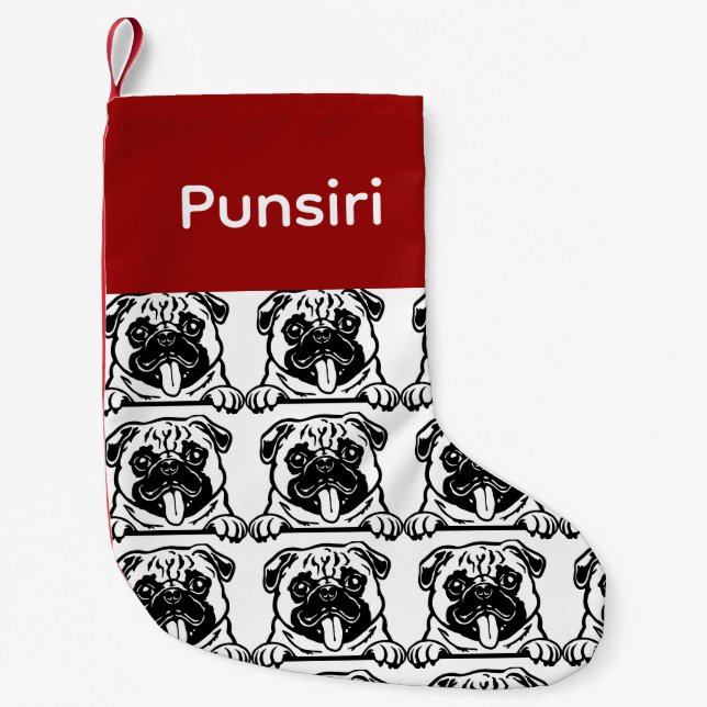 Pug dog socks Customized dog Socks - Put Y  (Front)