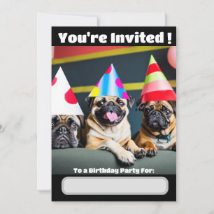 Pug Dog Special invitation