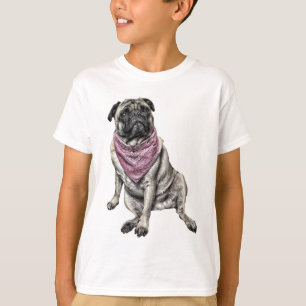 Pug Dog Theme Boy's T-shirt
