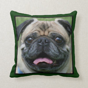 Pug Dog Throw Pillow