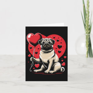 Pug Dog Valentine's Day Dog Owner Valentine Card