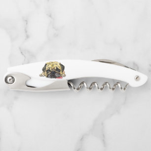 Pug Dog Waiter's Corkscrew Funny