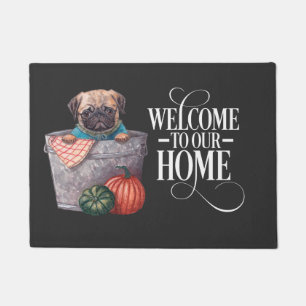 Pug Dog Welcome Doormat