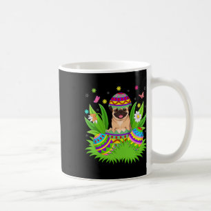 Pug Dogs Happy Easter Bunny Egg Hunt Pug Easter Coffee Mug