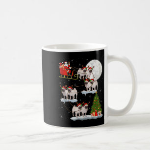 Pug Dogs Santa Sleigh Flying Funny Magical Christm Coffee Mug