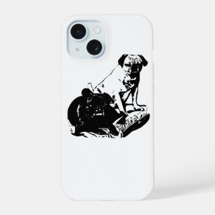 Pug Duo, Artistic Device iPhone 15 Case