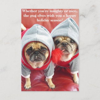 Pug Elves Invitation
