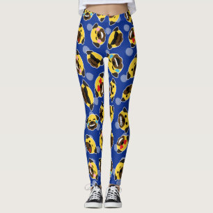 Pug Emoticons (Emojis) Love LOL Cool Kiss Tights