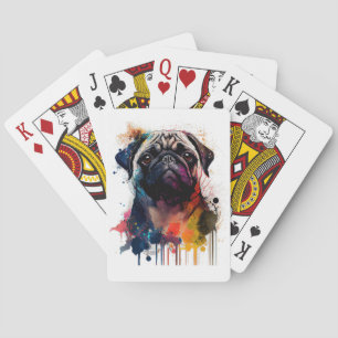  Pug entra en tu vida con estilo Playing Cards