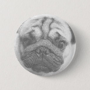 Pug Face 2 Inch Round Button