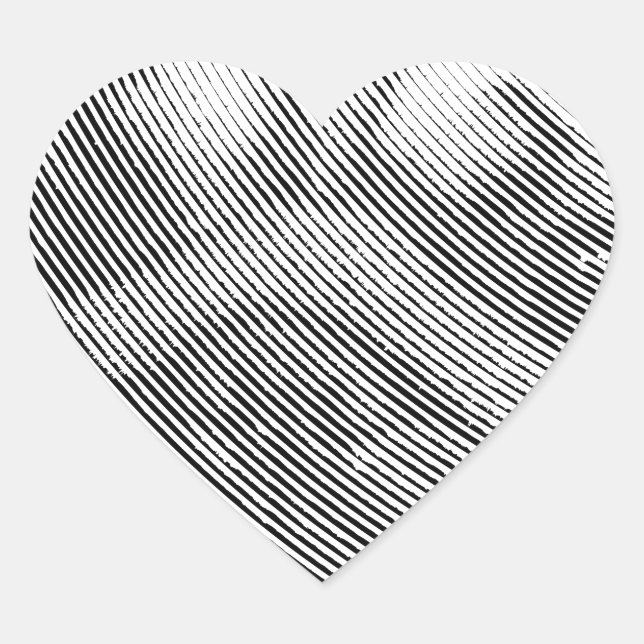 Pug Face Heart Sticker (Front)