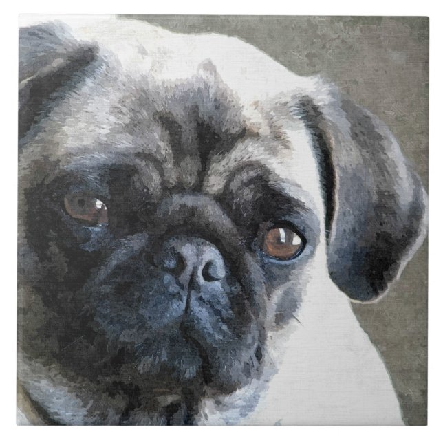 Pug Face Tile (Front)
