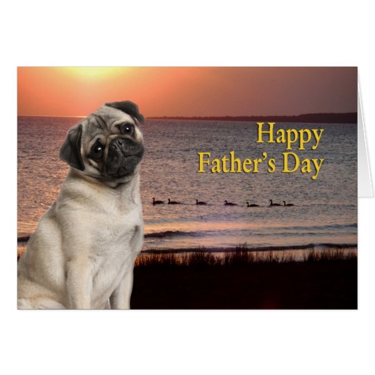 Pug Father's Day Card