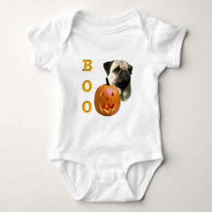 Pug (fawn) Boo Baby Bodysuit
