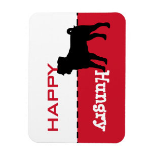 Pug Feed Me Customizable Your Words Magnet Sign