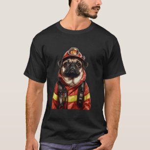Pug Firefighter T-Shirt