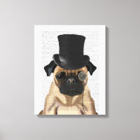 Pug, Formal Hound and Hat