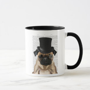 Pug, Formal Hound and Hat Mug