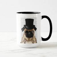 Pug, Formal Hound and Hat