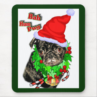 Pug Funny Christmas Gifts Mouse Pad