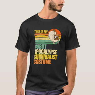 Pug  Funny Pug Dog Pig Loaf Of Bread Robotic War M T-Shirt