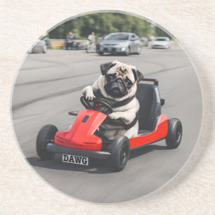 Pug go-kart racing coaster
