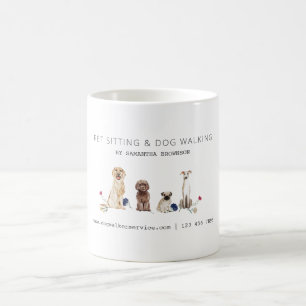 Pug Golden Retriever Poodle Dog Walking Services Coffee Mug