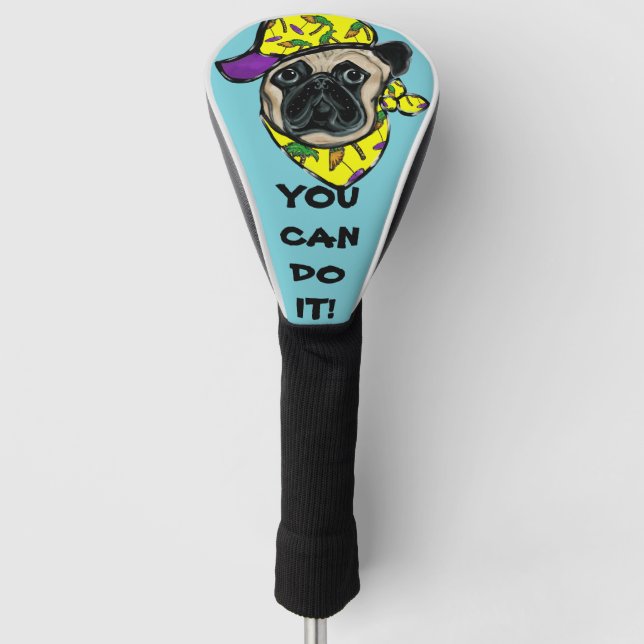 Pug Golf Head Cover (Front)