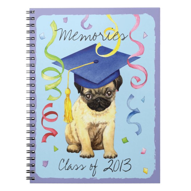 Pug Graduate Notebook (Front)