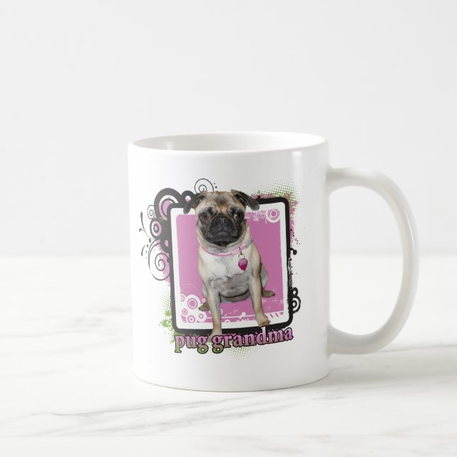 Pug Grandma Coffee Mug (Right)