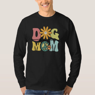 Pug Groovy Dog Mom Women Pet T-Shirt