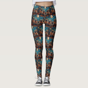 Pug Halloween Spooky Leggings