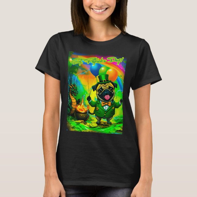 Pug HAPPY HOLIDAYS 149 ST. PATRICK DAY ALTERNATIVE T-Shirt (Front)