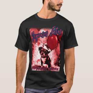 Pug HAPPY HOLIDAYS 86 MERRY CHRISTMAS Joyeux Noël T-Shirt