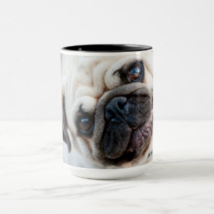 Pug Head Tilt Mug