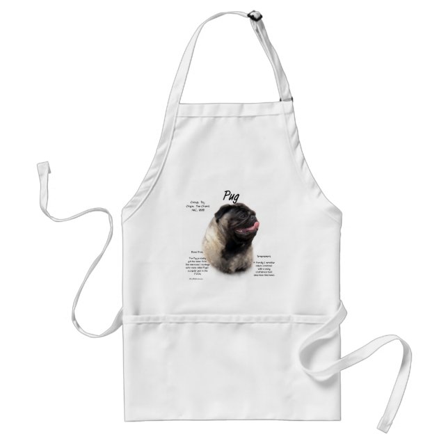 Pug History Design Standard Apron (Front)