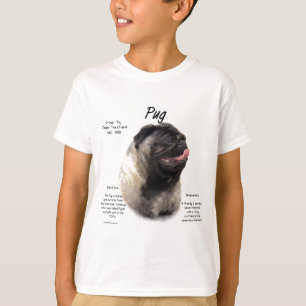 Pug History Design T-Shirt