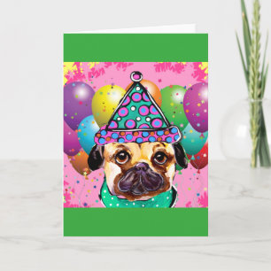 Pug Holiday Card