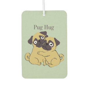 Pug hug air freshener