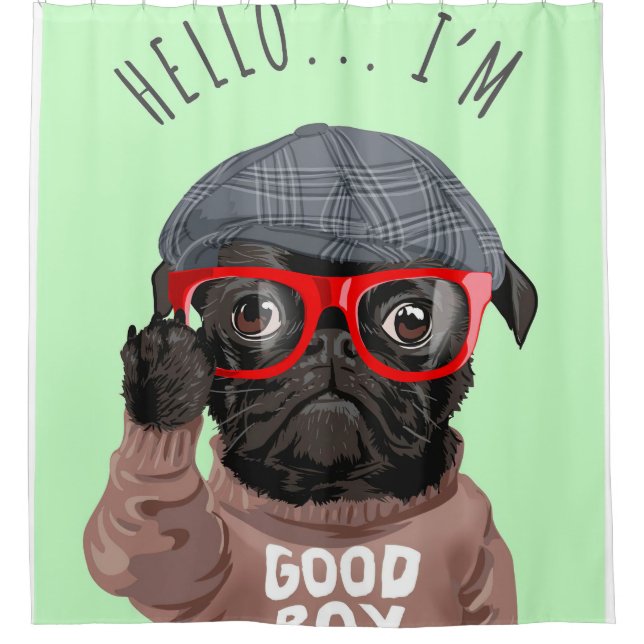 Pug I Am A Good Boy, Pug Lover Gift, Funny Pug (Front)