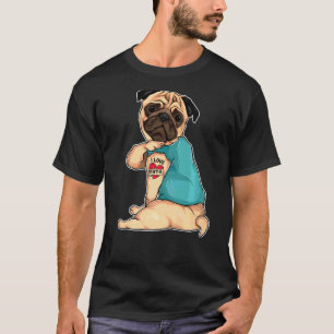 Pug I Love Nana Tattoo Apparel Dog Nana Mother's D T-Shirt