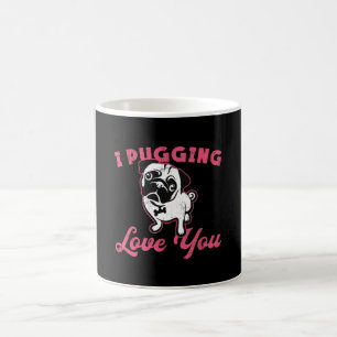 Pug I Pugging Love You Dog Dogs Vintage Funny Coffee Mug