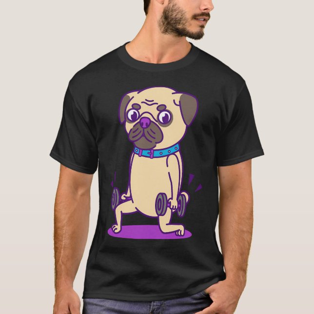 Pug illustration T-Shirt (Front)