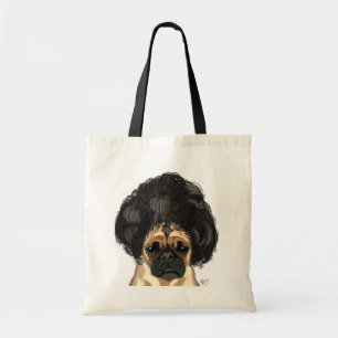Pug In A Bad Wig Tote Bag
