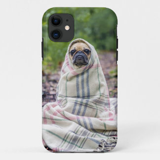 Pug in a Blanket iPhone 11 Case