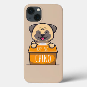 Pug in a Cup – Cap-Pug-Chino iPhone 13 Case