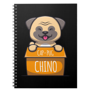 Pug in a Cup – Cap-Pug-Chino Notebook